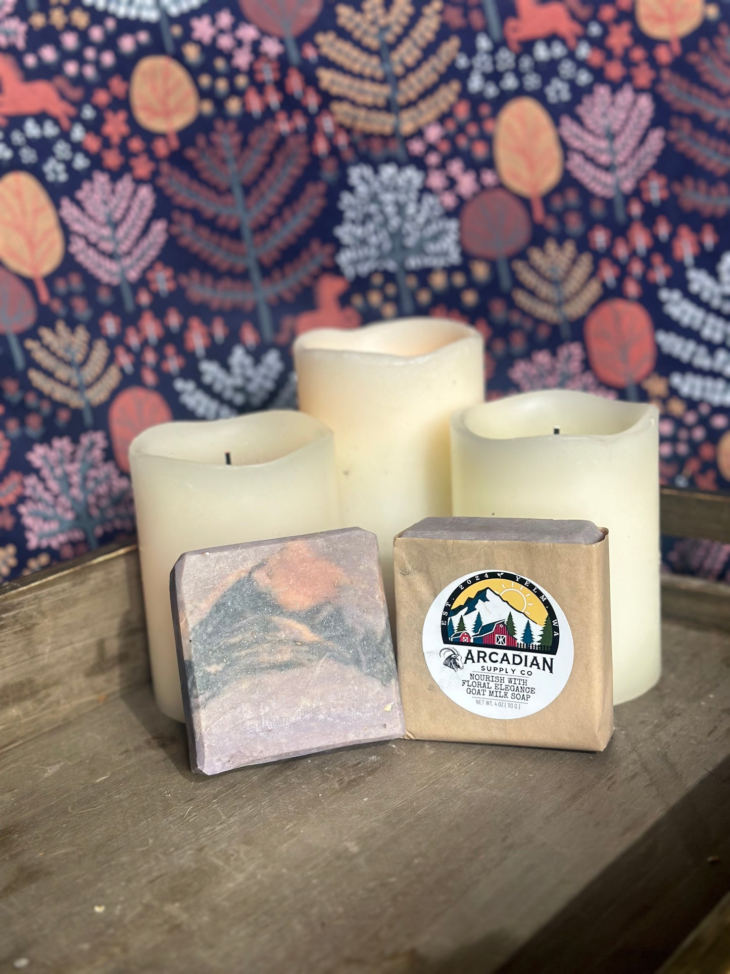 NOURISH WITH Floral Elegance Goat Milk Soap