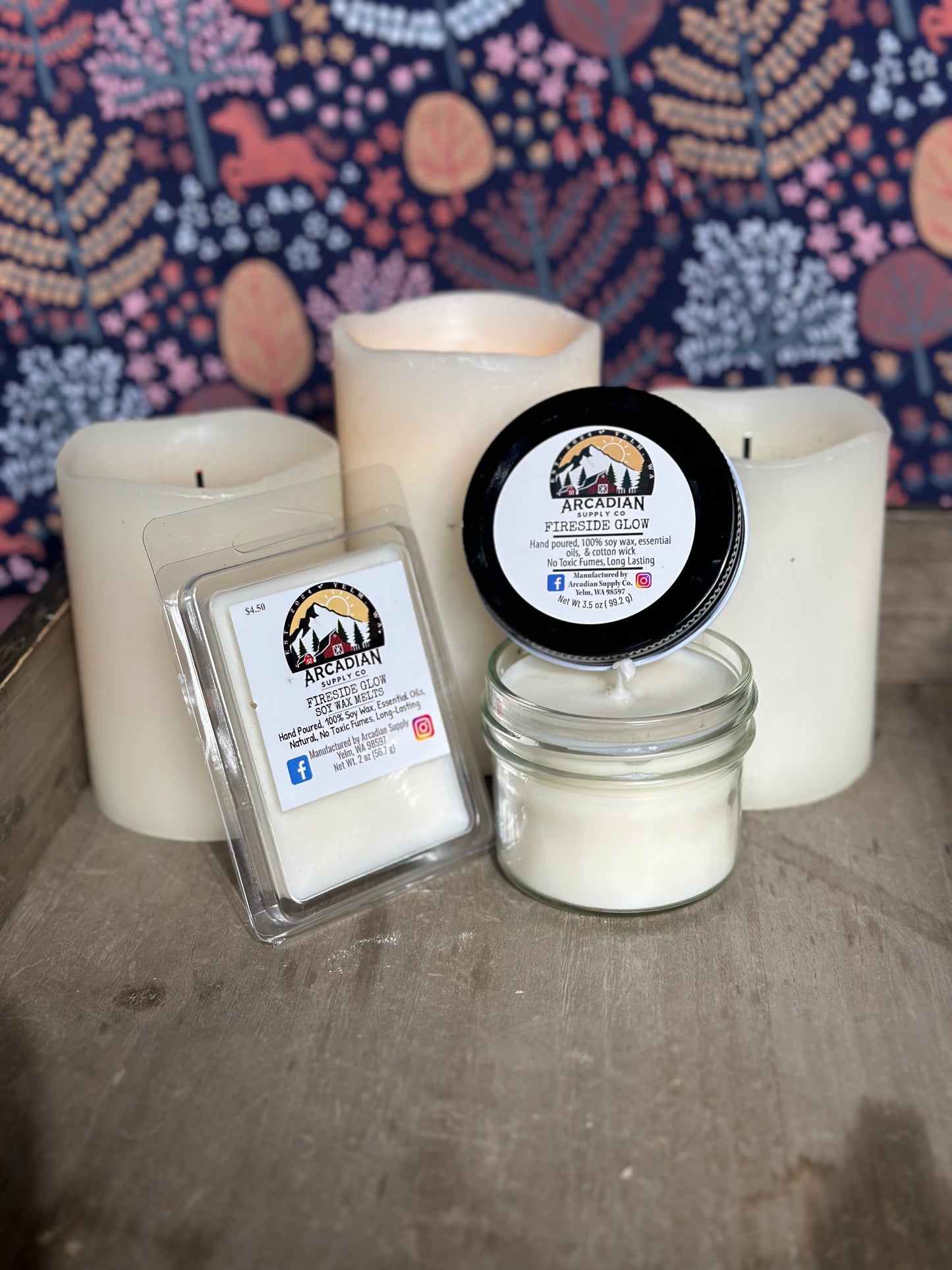 Fireside Glow Soy Wax Candle