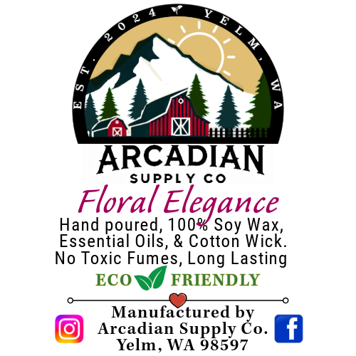 Floral Elegance Soy Wax Candle