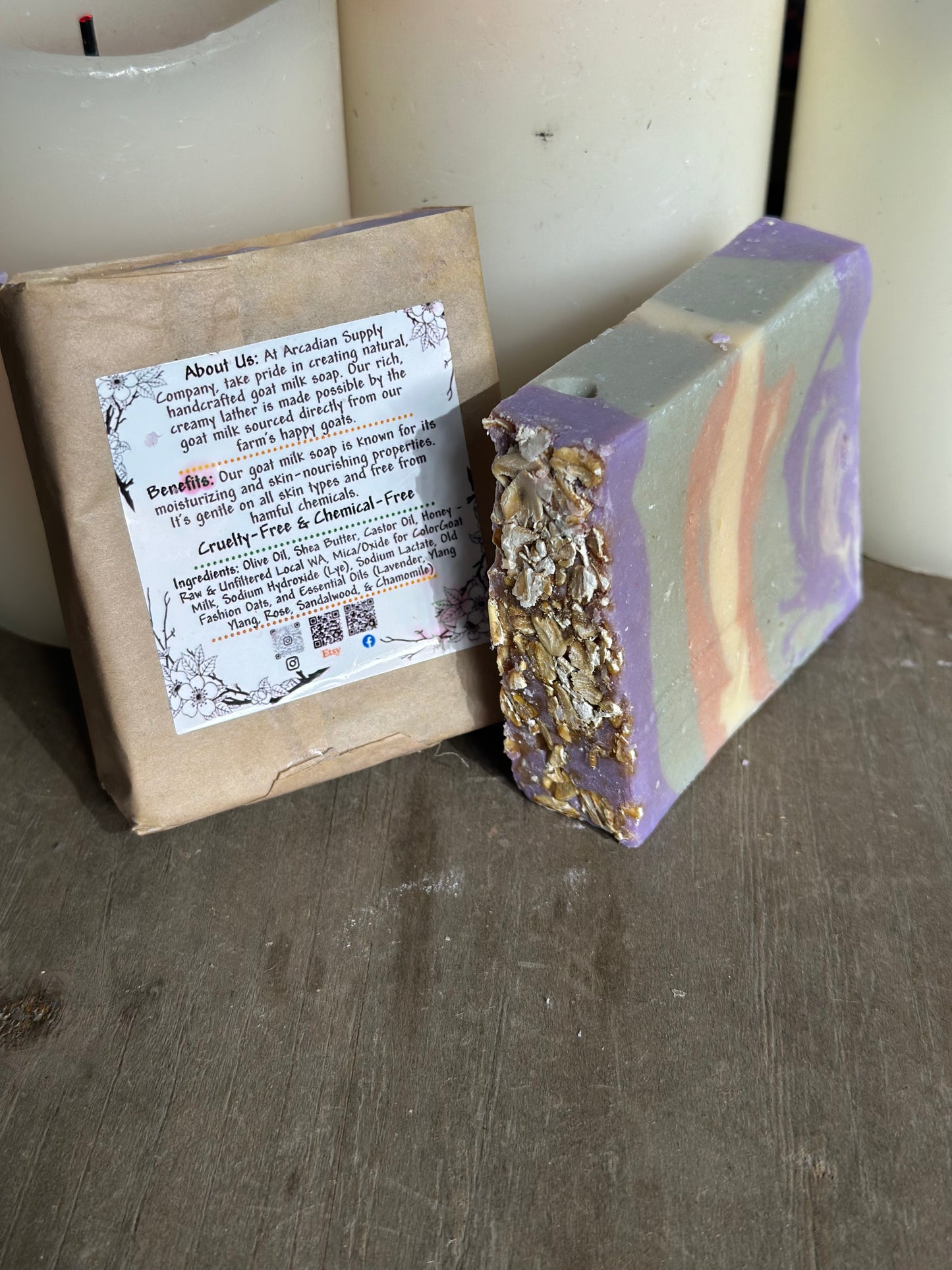 NOURISH WITH Floral Elegance Goat Milk Soap