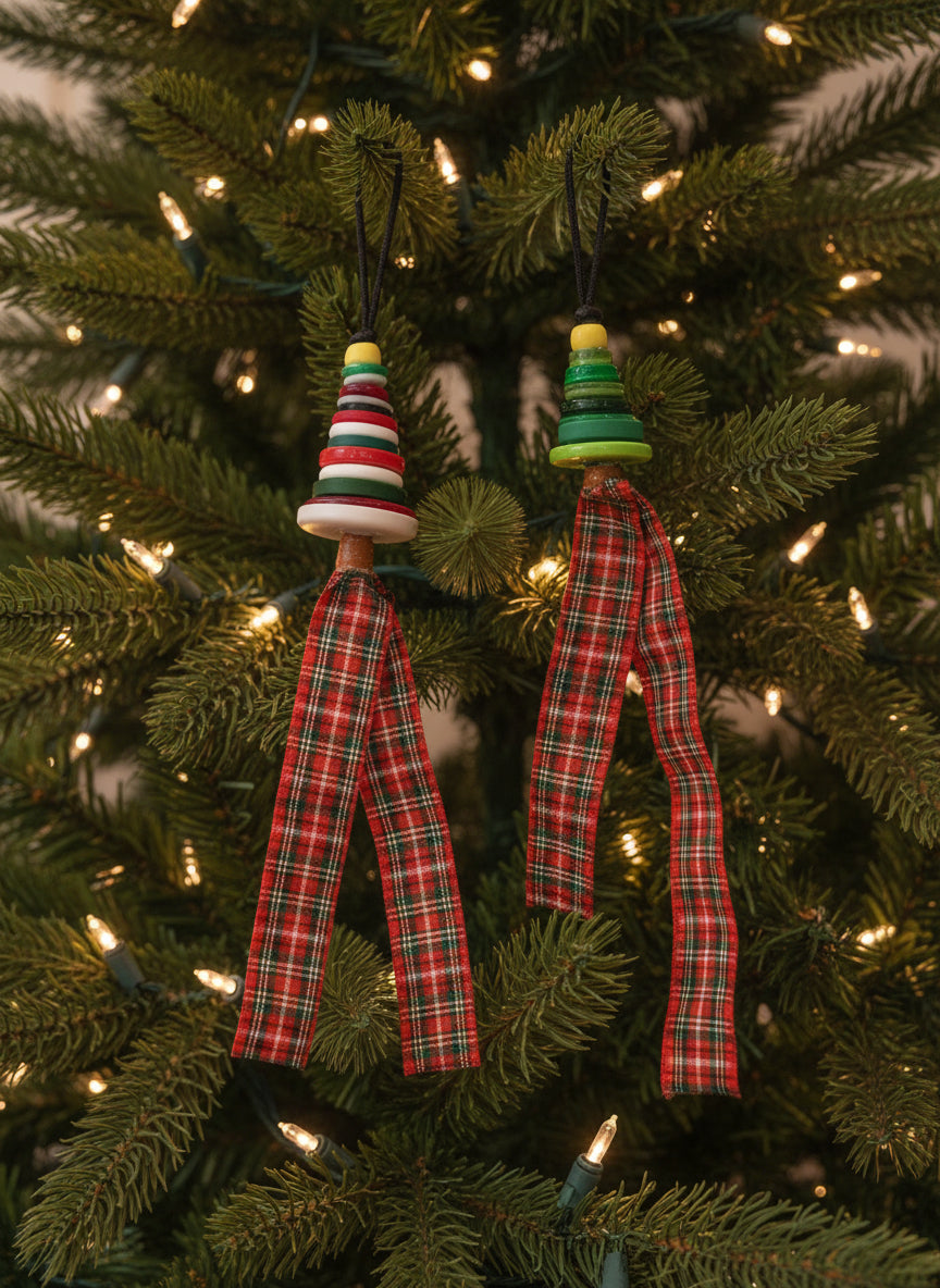 Button Tree Hanging Ornament (COLORS VARY)