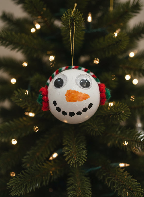 Large Ball Hanging Snowman