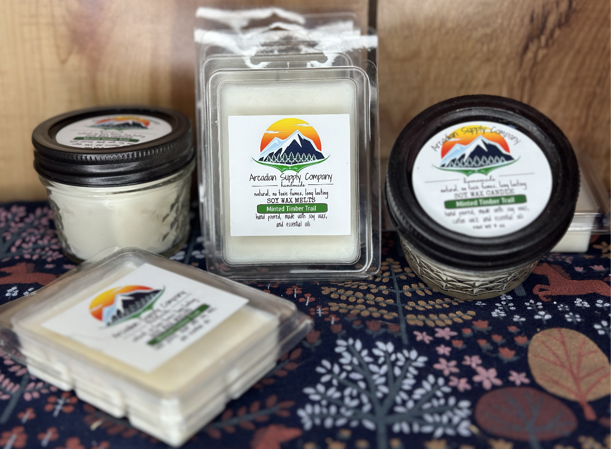 Minted Timber Trail Wax Candle